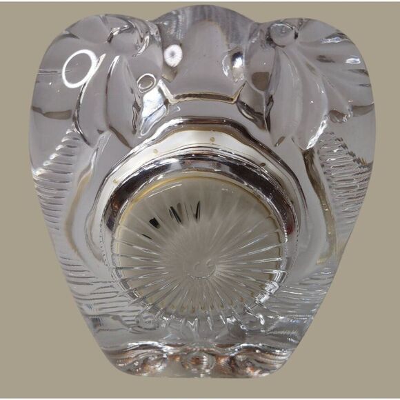 Jardin Crystal Quartz Table Clock With Roman Numerals & Floral Design - Picture 3 of 7